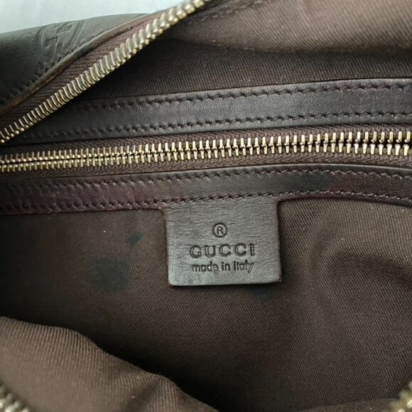 Gucci Dark Brown Guccissima Leather Medium Horsebit Hobo Bag /VECA - Picture 5 of 8
